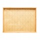 Bandeja de Bambu 39cm x 28cm x 5cm com Fundo em Treliça Wolff